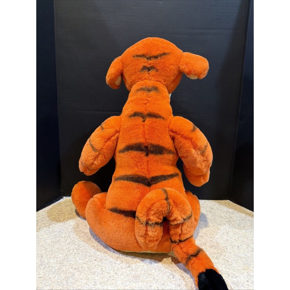Disney World Plush Tigger Stuffed Animal Toy Orange Yellow Pink Nose Large 16" - Picture 4 of 6